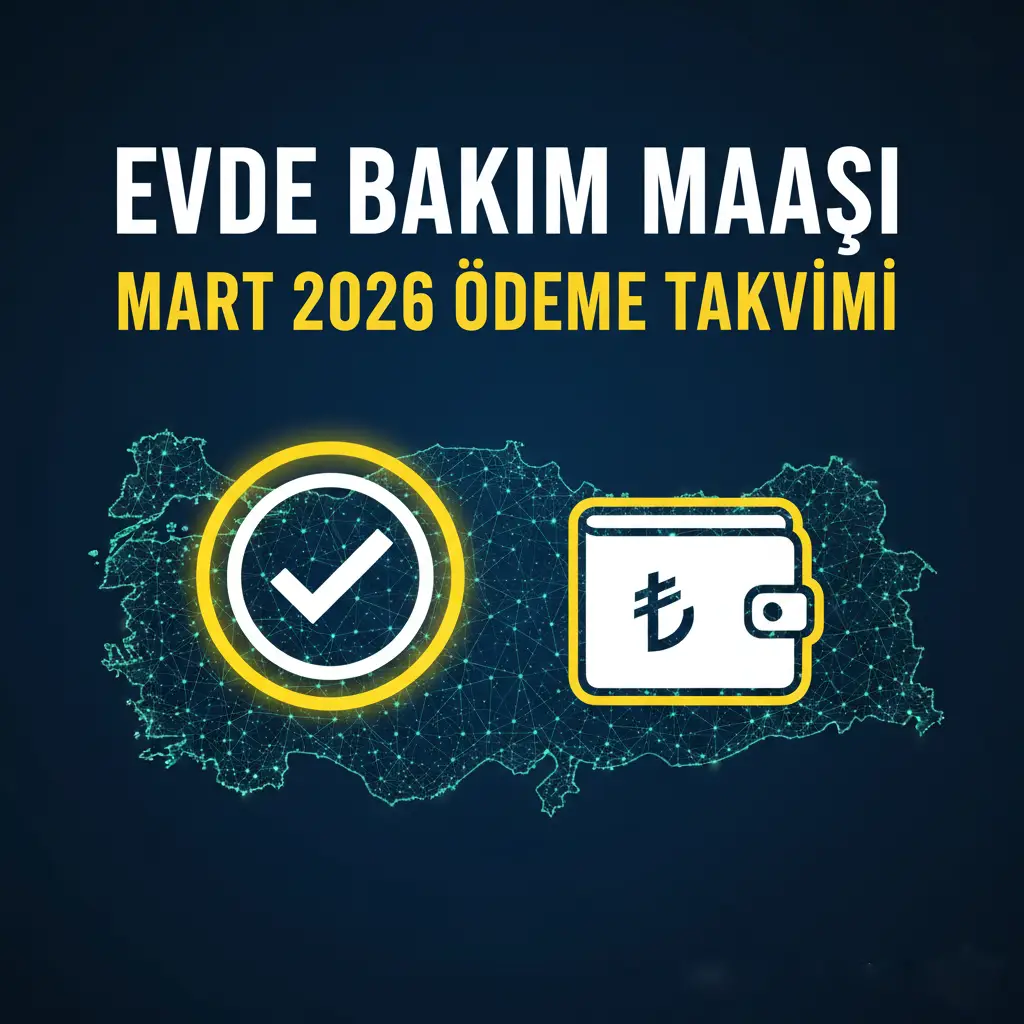 Mart 2026 evde bakım maaşı yatan iller